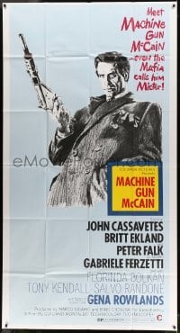 2c130 MACHINE GUN McCAIN 3sh '70 Gli Intoccabili, artwork of John Cassavetes, Britt Ekland