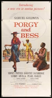2c139 PORGY & BESS 3sh '59 art of Sidney Poitier, Dorothy Dandridge & Sammy Davis Jr.!