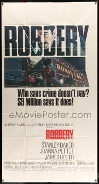 2c147 ROBBERY int'l 3sh '67 Stanley Baker, Peter Yates, 9 million dollars says crime pays!