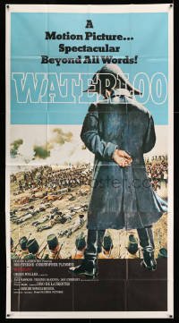 2c165 WATERLOO int'l 3sh '70 great art of Rod Steiger as Napoleon Bonaparte over battlefield!