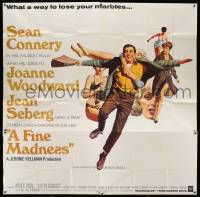 2c019 FINE MADNESS 6sh '66 Sean Connery can out-fox Joanne Woodward, Jean Seberg & them all!
