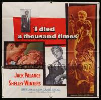 2c033 I DIED A THOUSAND TIMES 6sh '55 three images of Jack Palance & sexy Shelley Winters!