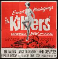 2c038 KILLERS 6sh '64 sexy full-length Angie Dickinson, Lee Marvin, directed by Don Siegel!