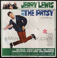 2c052 PATSY 6sh '64 wacky image of star & director Jerry Lewis hanging from strings like a puppet!
