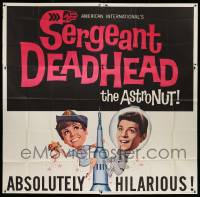 2c059 SERGEANT DEADHEAD 6sh '65 different art of Frankie Avalon & Deborah Walley on rocket!