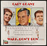 2c071 WALK DON'T RUN 6sh '66 Cary Grant, Samantha Eggar & Jim Hutton at the Tokyo Olympics, rare!