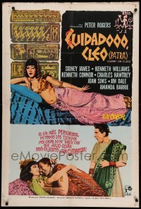2c213 CARRY ON CLEO Argentinean '65 English sex on the Nile, the funniest film since 54 B.C.!