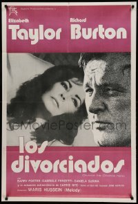 2c233 DIVORCE HIS DIVORCE HERS Argentinean '73 different c/u of Elizabeth Taylor & Richard Burton!