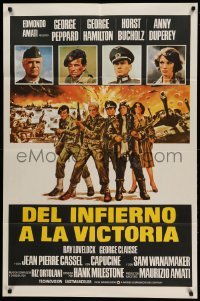 2c254 FROM HELL TO VICTORY Argentinean '79 Umberto Lenzi's Contro 4 bandiere, Hamilton, Peppard!