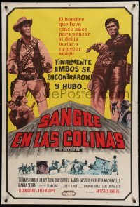 2c272 HILLS RUN RED Argentinean '67 Carlo Lizzani's Un Fiume di dollari, spaghetti western!
