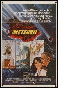 2c295 METEOR Argentinean '79 Sean Connery, Natalie Wood, different art with WTC by Tanenbaum!