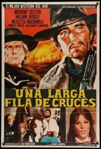 2c304 NO ROOM TO DIE Argentinean '69 Anthony Steffen as Django, cool spaghetti western art!