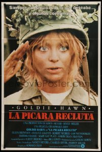 2c315 PRIVATE BENJAMIN Argentinean '81 different image of soldier Goldie Hawn saluting!