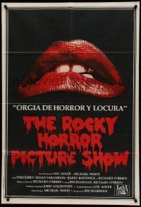 2c324 ROCKY HORROR PICTURE SHOW Argentinean '75 classic close up lips image, different set of jaws!