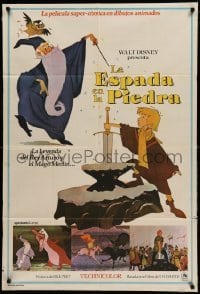2c340 SWORD IN THE STONE Argentinean R70s Disney's story of young King Arthur & Merlin the Wizard!