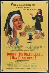 2c377 WHERE ANGELS GO TROUBLE FOLLOWS Argentinean '68 nuns Rosalind Russell & Stella Stevens!