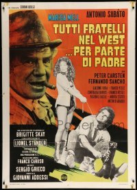 2c674 ALL THE BROTHERS OF THE WEST SUPPORT THEIR FATHER Italian 1p '72 cool spaghetti western!