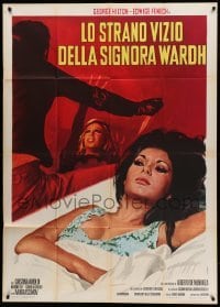 2c697 BLADE OF THE RIPPER Italian 1p '71 different art of sexiest Edwige Fenech by Giuliano Nistri!