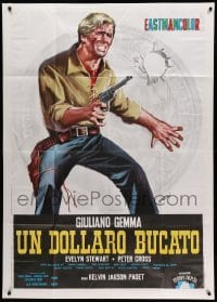 2c698 BLOOD FOR A SILVER DOLLAR Italian 1p '65 Un Dollaro Bucato, Symeoni spaghetti western art!