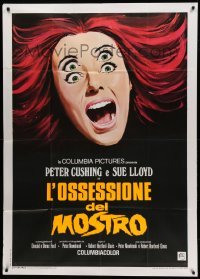 2c725 CORRUPTION Italian 1p '69 great creepy different art of screaming woman with four eyes!