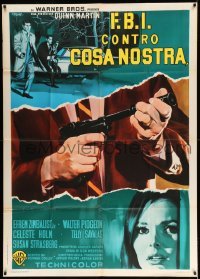 2c726 COSA NOSTRA AN ARCH ENEMY OF THE FBI Italian 1p '67 cool different Giuliano Nistri art!