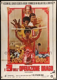 2c752 ENTER THE DRAGON Italian 1p '73 Bruce Lee kung fu classic, the movie that made him a legend!