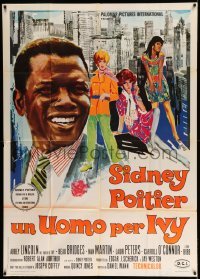 2c767 FOR LOVE OF IVY Italian 1p '68 Daniel Mann, Avelli art of Sidney Poitier & pretty girls!