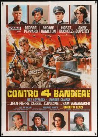 2c769 FROM HELL TO VICTORY Italian 1p '79 Umberto Lenzi's Contro 4 bandiere, WWII all-star cast!