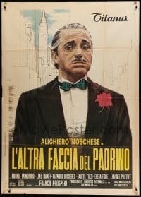 2c770 FUNNY FACE OF THE GODFATHER Italian 1p '73 comic parody of Coppola's Godfather, great art!