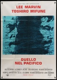 2c799 HELL IN THE PACIFIC Italian 1p '69 Lee Marvin, Toshiro Mifune, directed by John Boorman!