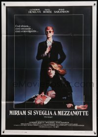 2c805 HUNGER Italian 1p '83 vampire Catherine Deneuve, rocker David Bowie & Susan Sarandon!