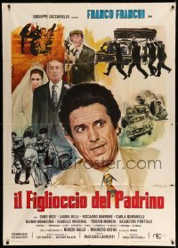 2c807 IL FIGLIOCCIO DEL PADRINO Italian 1p '73 Enzo Sciotti art of Franco Franchi & cast!