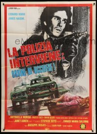 2c837 LEFT HAND OF THE LAW Italian 1p '75 La Polizia interviene: ordine di uccidere, cool art!