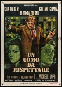 2c851 MAN TO RESPECT Italian 1p '71 different Iaia art of Kirk Douglas, Florinda Bolkan & Gemma!