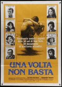 2c875 ONCE IS NOT ENOUGH Italian 1p '75 Kirk Douglas, Alexis Smith, written by Jacqueline Susann!