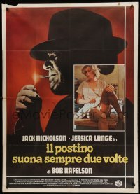 2c887 POSTMAN ALWAYS RINGS TWICE Italian 1p '81 Jack Nicholson & sexy Jessica Lange, different!