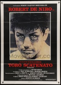 2c892 RAGING BULL Italian 1p '81 Martin Scorsese, classic Hagio boxing art of Robert De Niro!