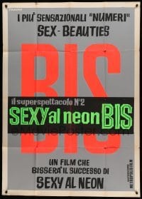 2c918 SEXY AL NEON BIS Italian 1p '63 Sexy Neon Encore, Italian mondo documentary!