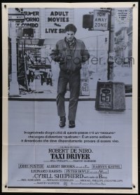 2c950 TAXI DRIVER Italian 1p '76 classic image of Robert De Niro, directed by Martin Scorsese!