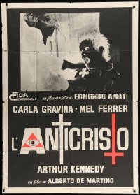 2c951 TEMPTER Italian 1p '74 L'Anticristo, she was possessed by the Devil, Satanic horror!
