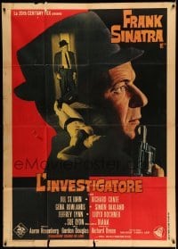 2c957 TONY ROME Italian 1p '67 detective Frank Sinatra w/gun & sexy near-naked girl on bed!