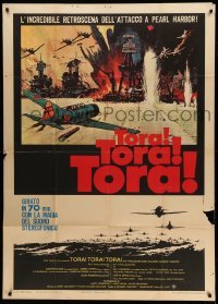 2c958 TORA TORA TORA Italian 1p '70 the re-creation of the attack on Pearl Harbor, Bob McCall art!!