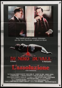 2c964 TRUE CONFESSIONS Italian 1p '81 priest Robert De Niro, detective Robert Duvall, different!