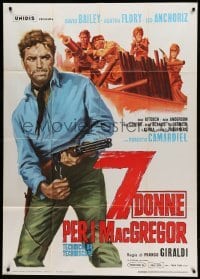 2c973 UP THE MACGREGORS Italian 1p '67 Sette donne per I MacGregor, cool spaghetti western art!