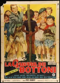 2c978 WAR OF THE BUTTONS Italian 1p '62 different Ciriello art, Yves Robert schoolboy war classic!
