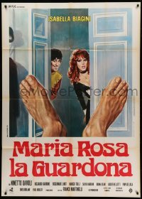 2c983 WHAT THE CHAMBERMAID SAW Italian 1p '74 Maria Rosa la guardona, art of sexy Isabella Biagini!
