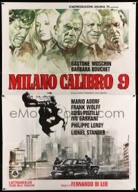 2c423 CALIBER 9 Italian 2p '72 Milano calibro 9, cool crime art by Renato Casaro!