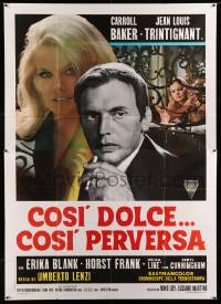 2c440 COSI DOLCE... COSI PERVERSA Italian 2p '69 Umberto Lenzi, Carroll Baker, Trintignant