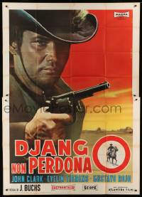 2c454 DJANGO DOES NOT FORGIVE Italian 2p '67 cool Franco Fiorenzi art of Mexican cowboy!