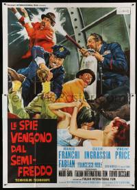 2c460 DR. GOLDFOOT & THE GIRL BOMBS style B Italian 2p '66 Mario Bava, Vincent Price, DeSeta art